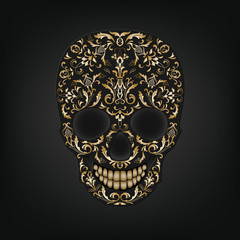 Skull ornament
