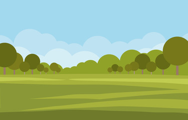 Green Landscape Vector