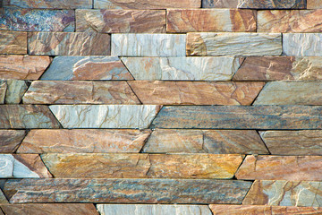 New Slate Stone Wall - Abstract Background