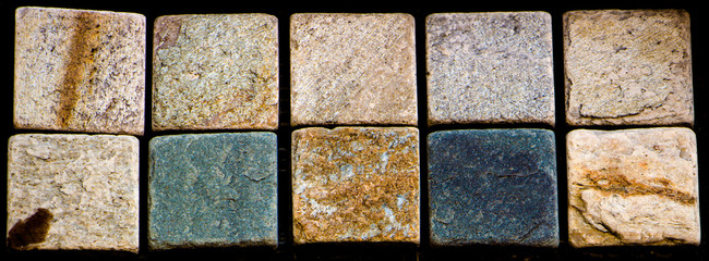 wall of an old decorative bricks sample