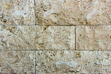 Samples of the texture of travertine, Indian stone