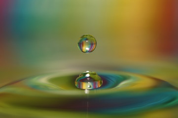 wassertropfen bunt
