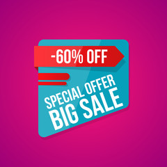 Sale vector, special offer