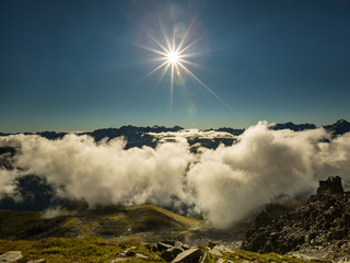 couverture nuage en montagne