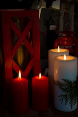 New year candles light