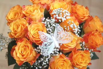 Orange roses