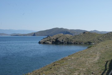 Fototapeta premium Travel through the beautiful corners of nature lake Baikal