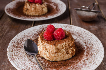 Cocoa panna cotta