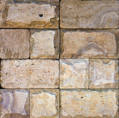 Samples of the texture of travertine, Indian stone