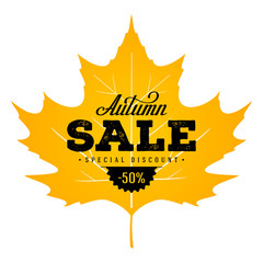 Autumn Sale Leaf Yellow
