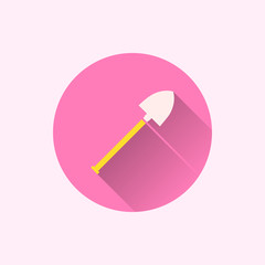 shovel icon. flat style