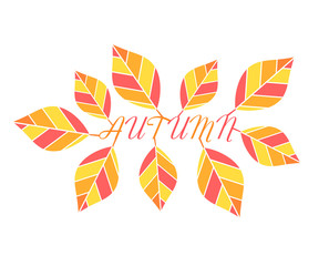 Autumn leaves vector