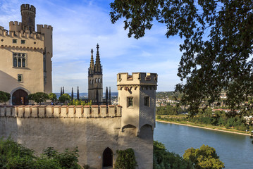 Schloss Stolzenfels in the Upper Middle Rhine Valley