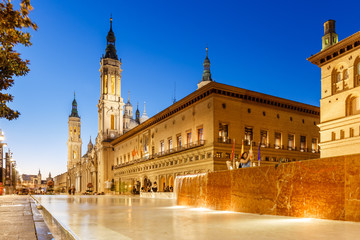 Zaragoza in summer, Spain