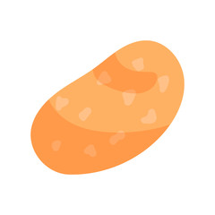 Potato icon in cartoon style isolated on white background vector illustration