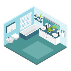 Isometric Bathroom Composition