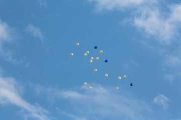 balloons in the sky