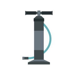 Automotive pump icon in flat style isolated on white background. Tool symbol vector illustration