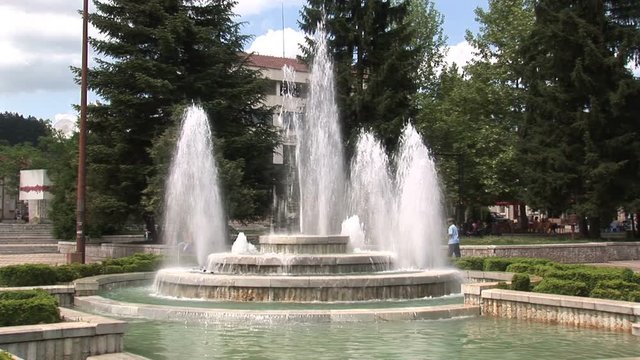 Fountain in Troyan, Bulgaria
