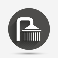 Shower sign icon. Douche with water drops symbol