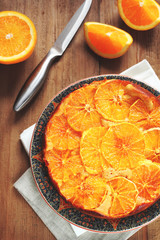 homemade orange cake