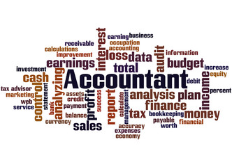 Accountant, word cloud concept 7