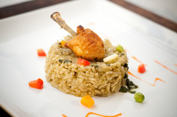 Chicken and cilantro rice