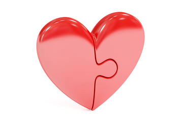 Puzzle Heart, 3D rendering