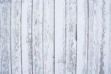 Naklejka premium Old white wooden planks