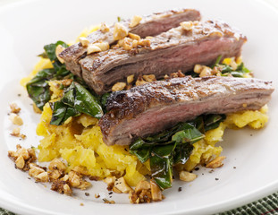 flank steak with vegetables