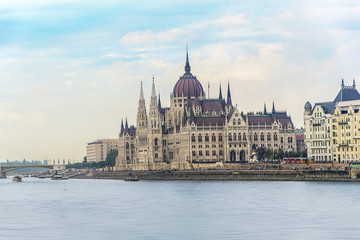 Obraz na płótnie Canvas Budapest. Parliament at sunset, Hungary.