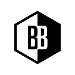 INITIAL hexsagonal HALF LOGO