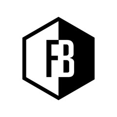 INITIAL hexsagonal HALF LOGO