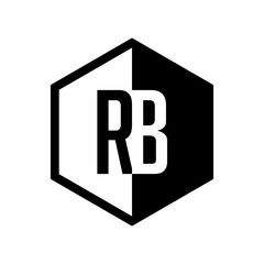 INITIAL hexsagonal HALF LOGO