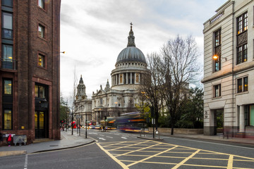 St Pauls cathedral in the evening, London