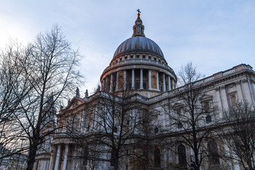 St Pauls cathedral in the evening, London