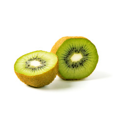 Kiwi on white backgound