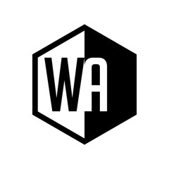 INITIAL hexsagonal HALF LOGO