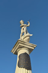 Fototapeta na wymiar Detail of the water fountain of Castelo de Vide, a popular landmark. Travel and vacation destinations. 