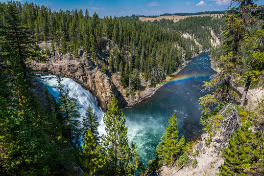 Upper falls of Yellowstone Canyon