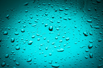 water drops on window after raining for background