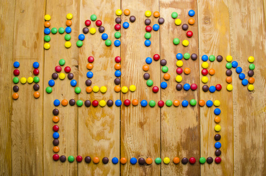 inscription of happy Halloween