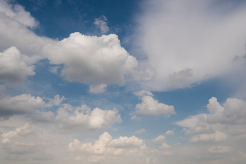 Obraz premium Clouds and blue sky background.