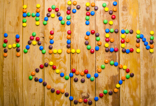 inscription of happy Halloween