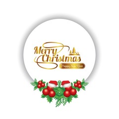 Red Speech Bubble With Christmas Icon