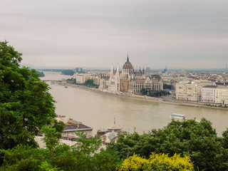 Obraz premium The Hungarian Parliament Building Or Parliament Of Budapest