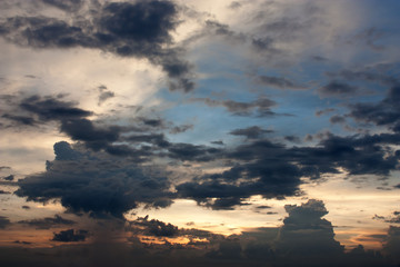beautiful sunset sky