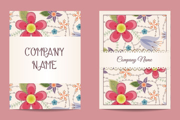 Floral business cards