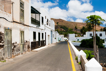 Obraz premium Small town La Haria. Lanzarote. Canary Islands. Spain