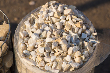marble chips for landscaping pebbles close-up samples